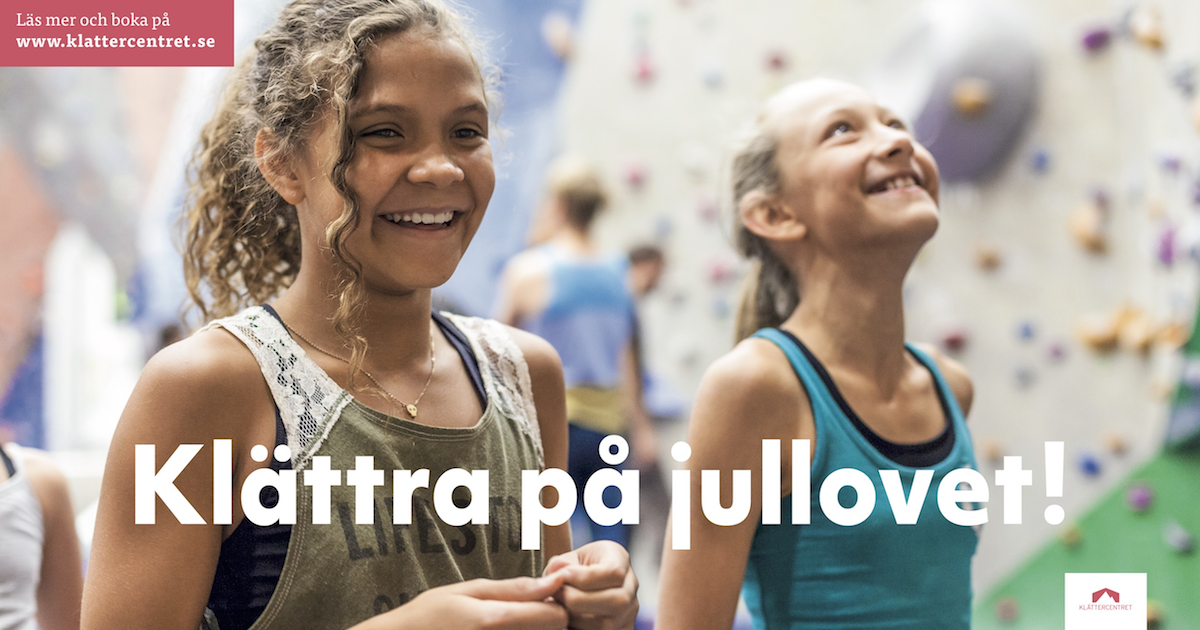 Jullov i Stockholm Testa klättring hos oss på Klättercentret!